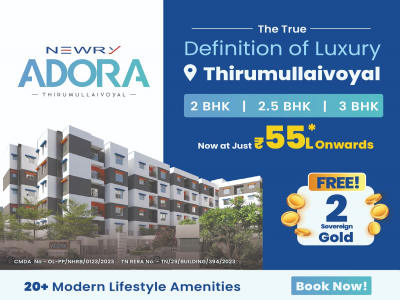 2, 3 BHK flats for sale in Thirumullaivoyal