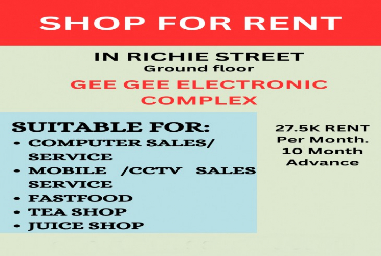 120 Sqft, Commercial Shops in Chintadripet